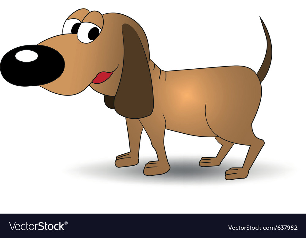 Brown dog Royalty Free Vector Image - VectorStock