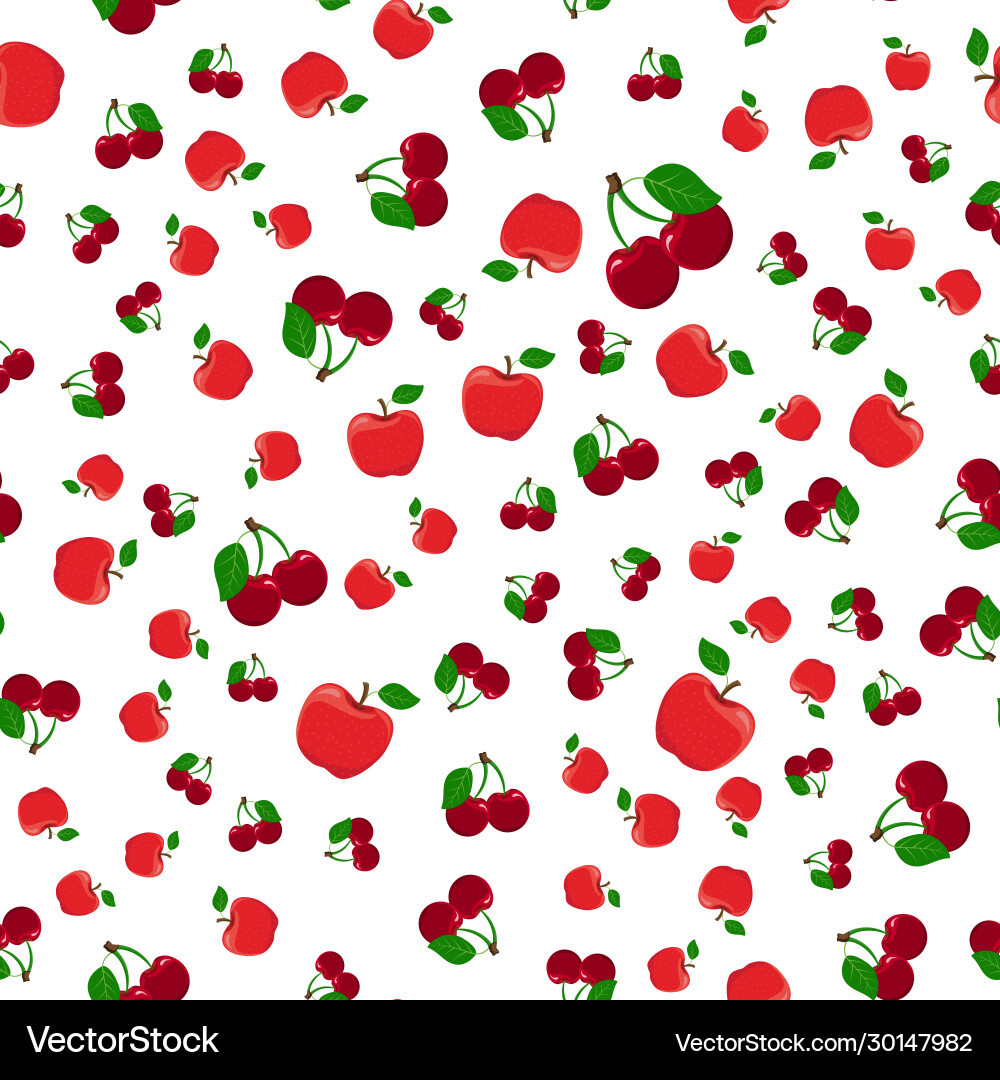 Fruits pattern seamless background Royalty Free Vector Image