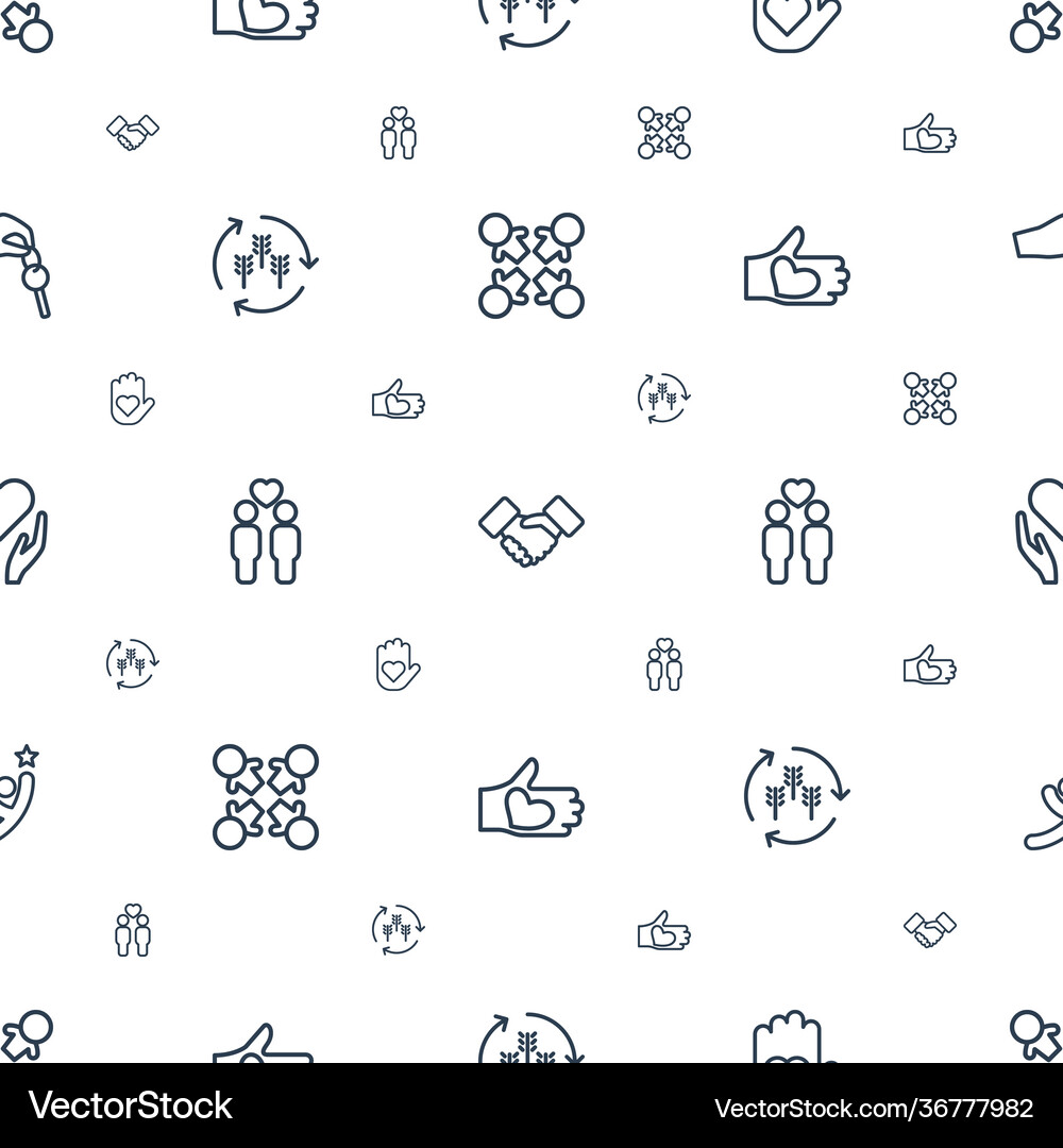 Hands icons pattern seamless white background Vector Image