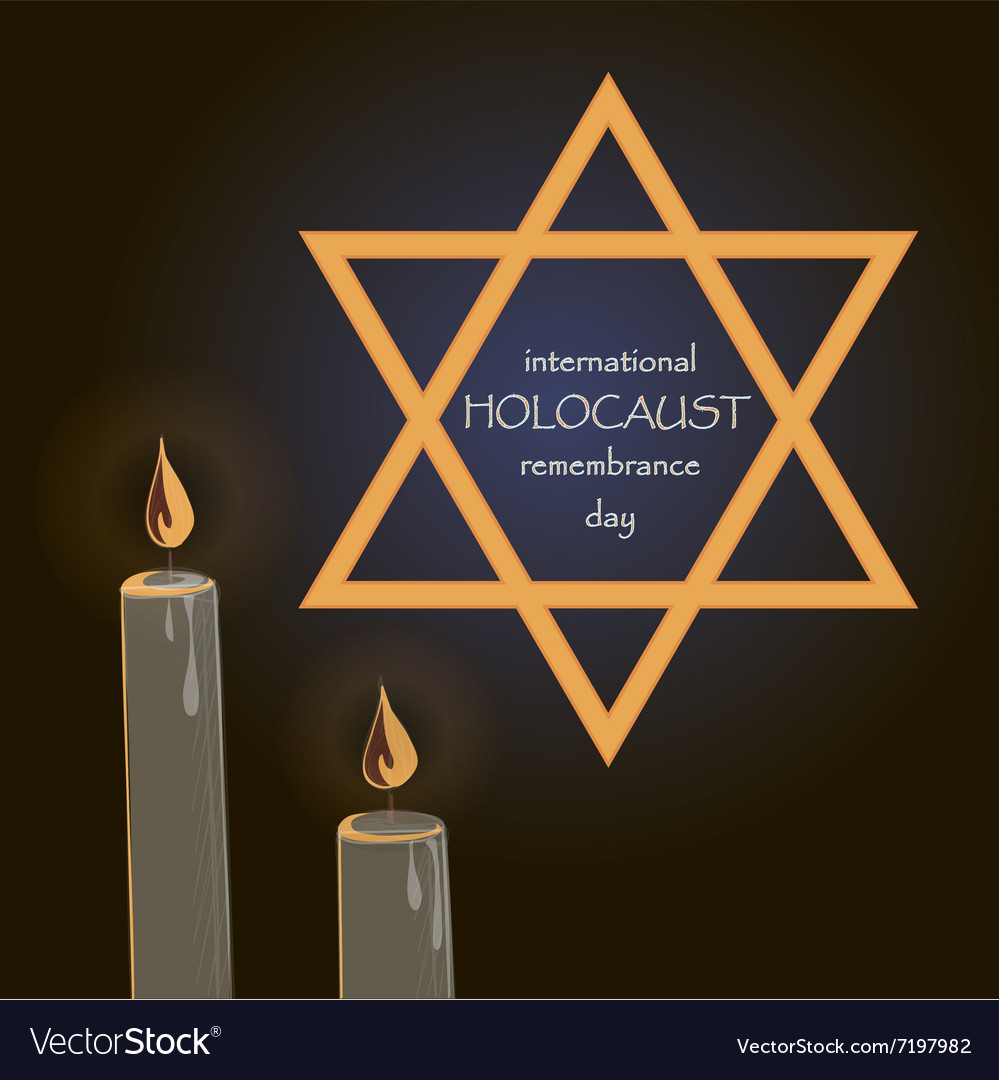 Holocaust remembrance day Royalty Free Vector Image