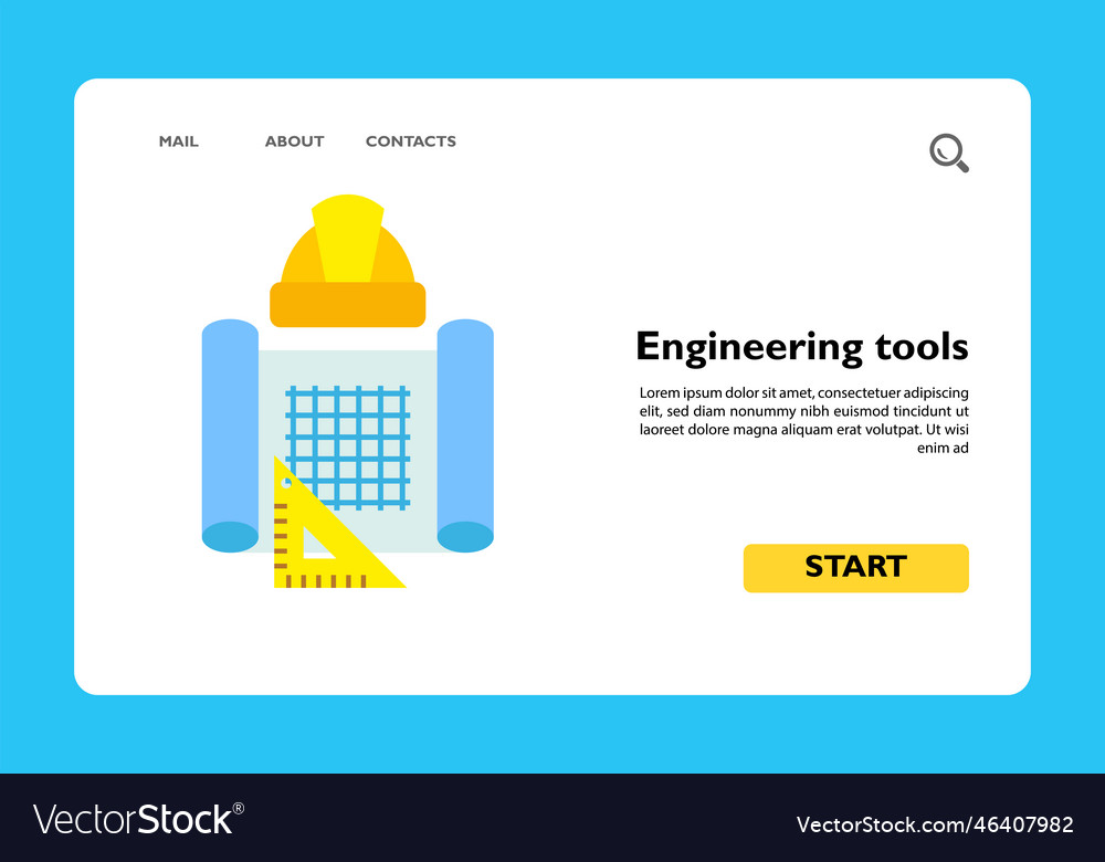 Icon of engineering tools Royalty Free Vector Image
