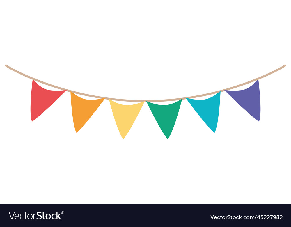 Party garlands design Royalty Free Vector Image