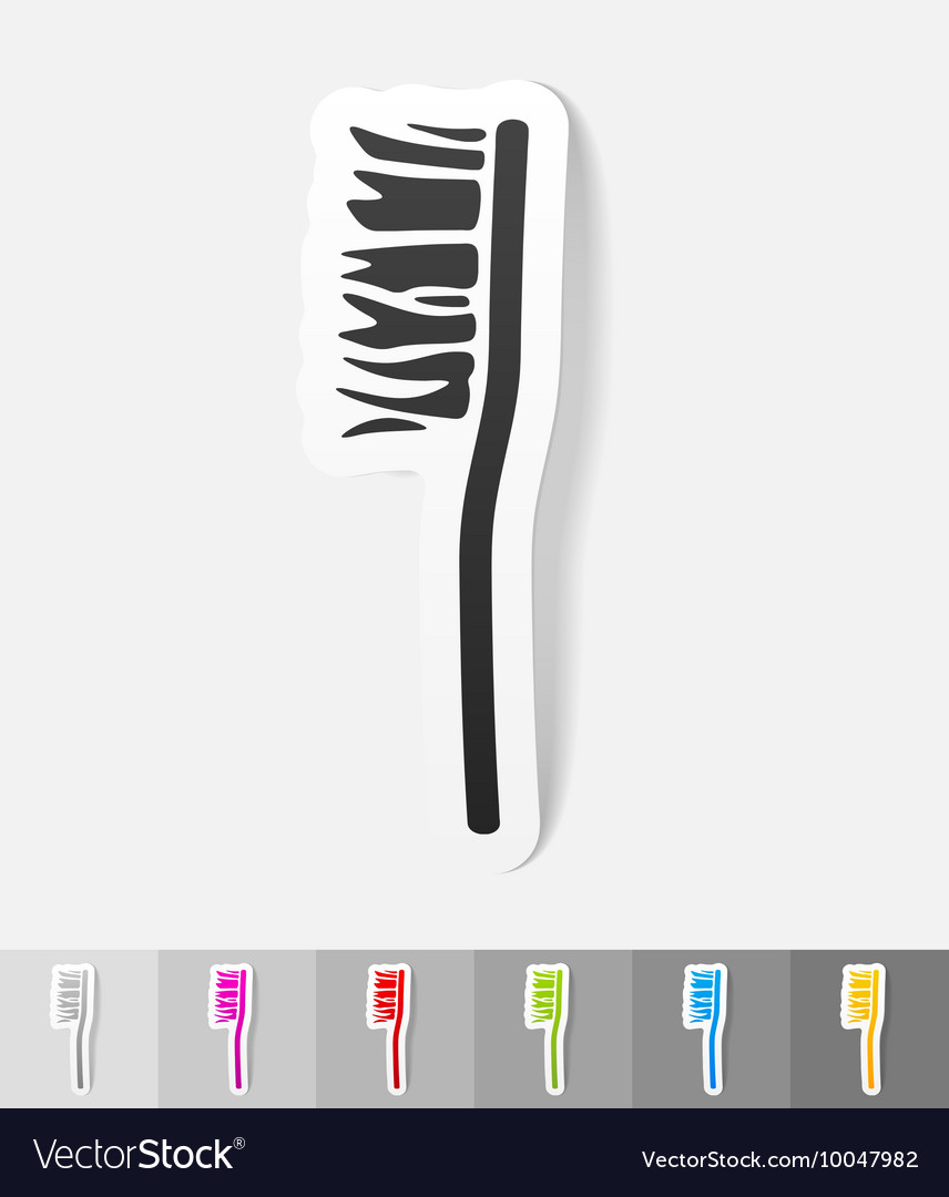 Realistic design element toothbrush