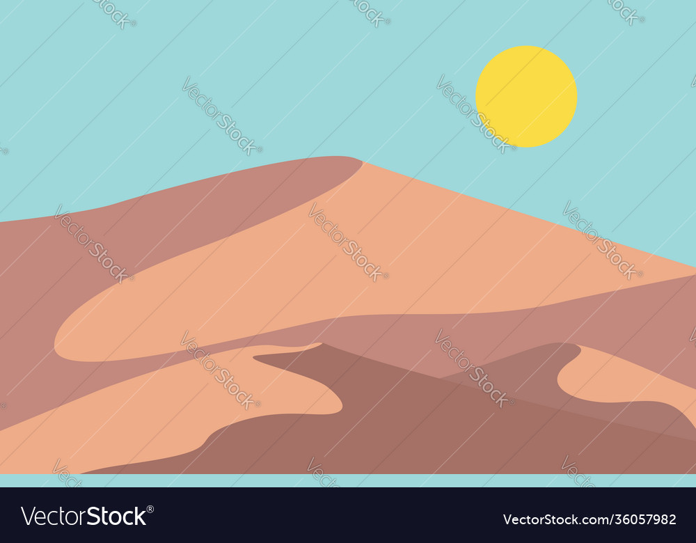 Retro desert dunes