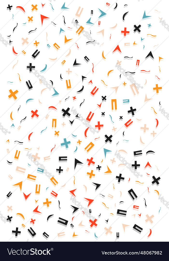 Seamless pattern with creative abstract shapes vector image Seamless pattern with creative abstract shapes