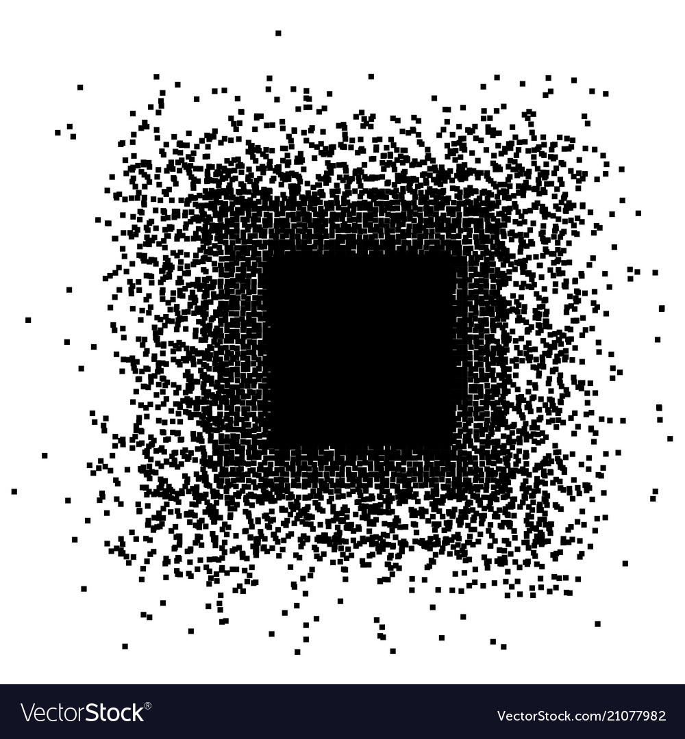 Square of decompose pixels pixel abstract mosaic vector image Square of decompose pixels pixel abstract mosaic