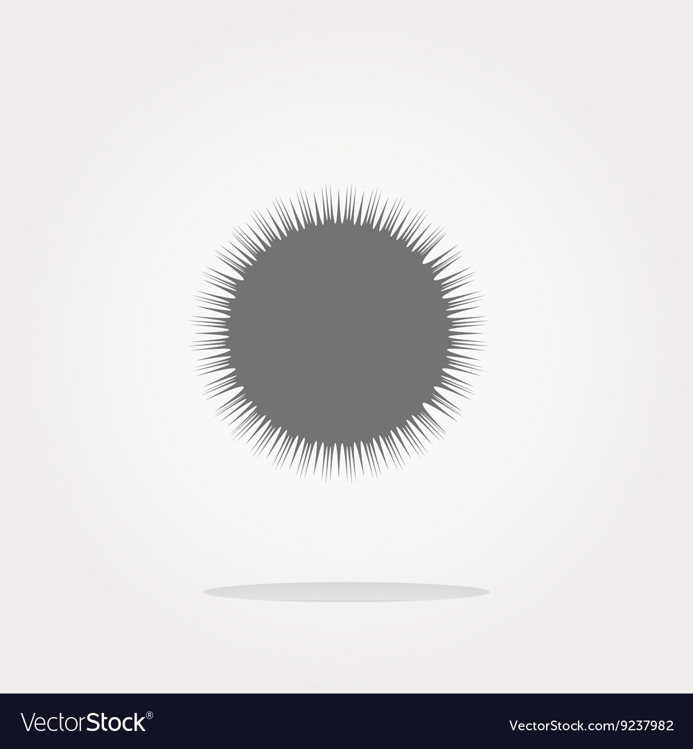 Sun on web icon button