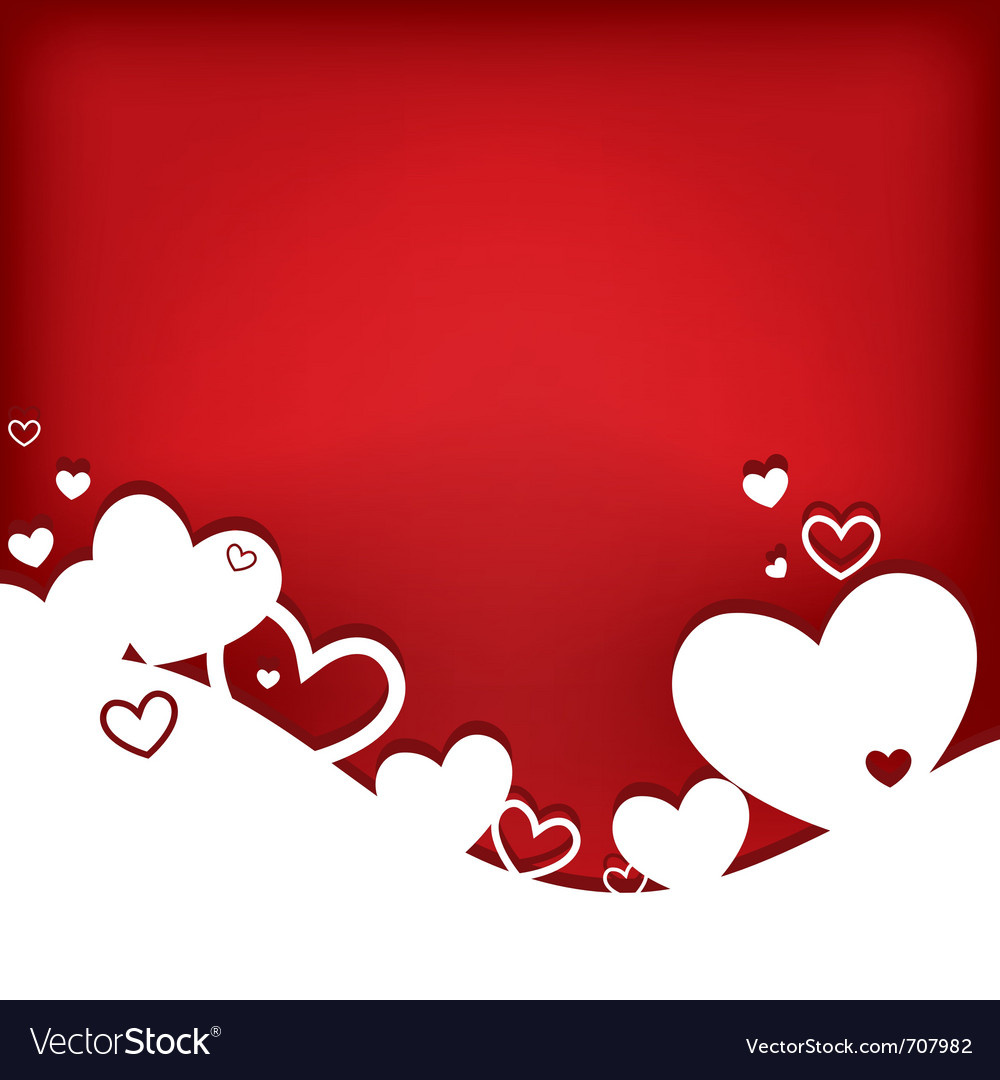 Valentine Hearts Card