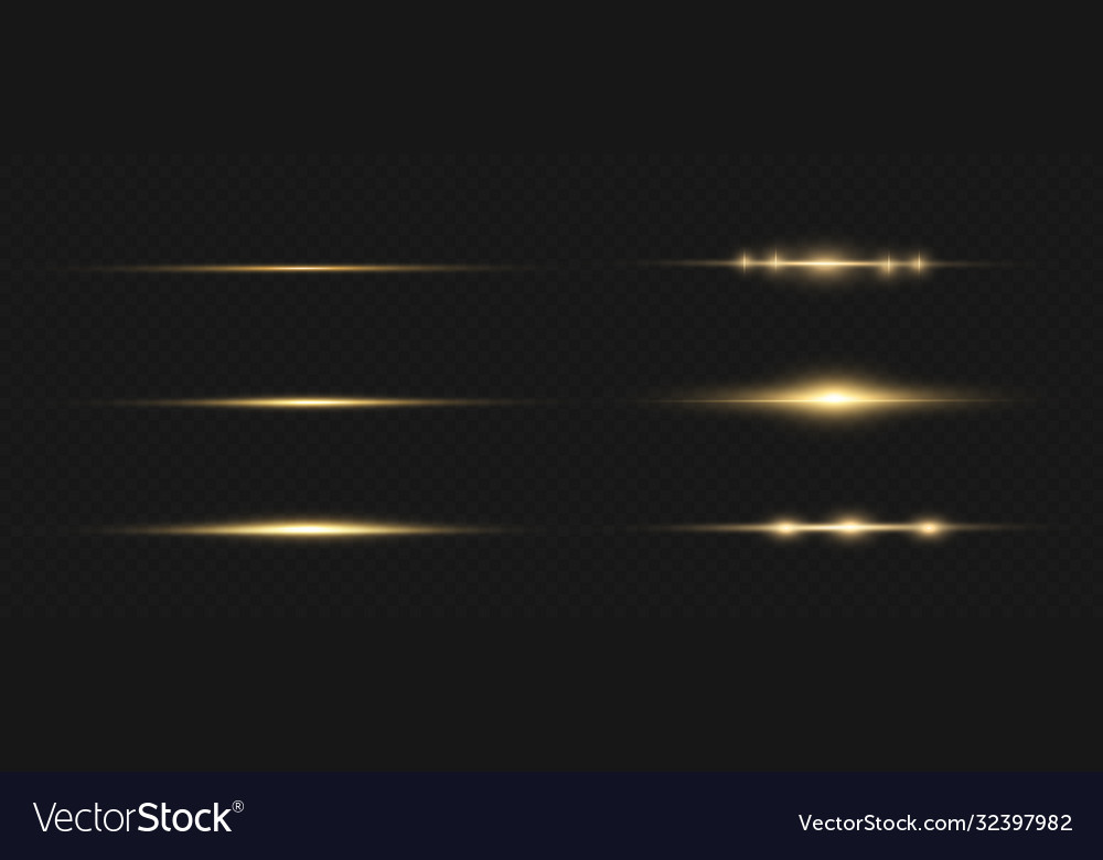 Yellow horizontal line Royalty Free Vector Image