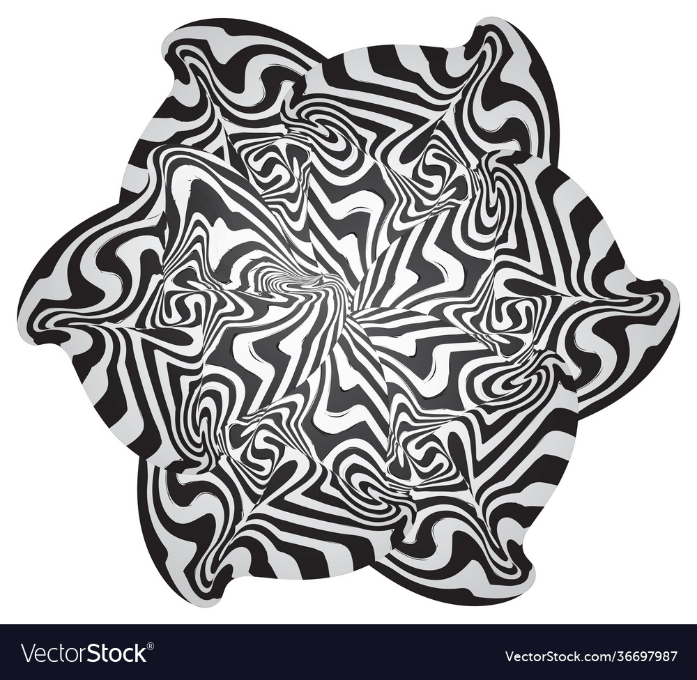 Abstract round paint background with stripes vector image Abstract round paint background with stripes