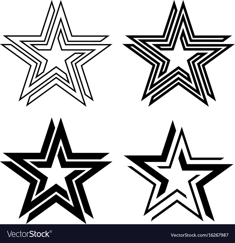 Black star symbol infinite loop