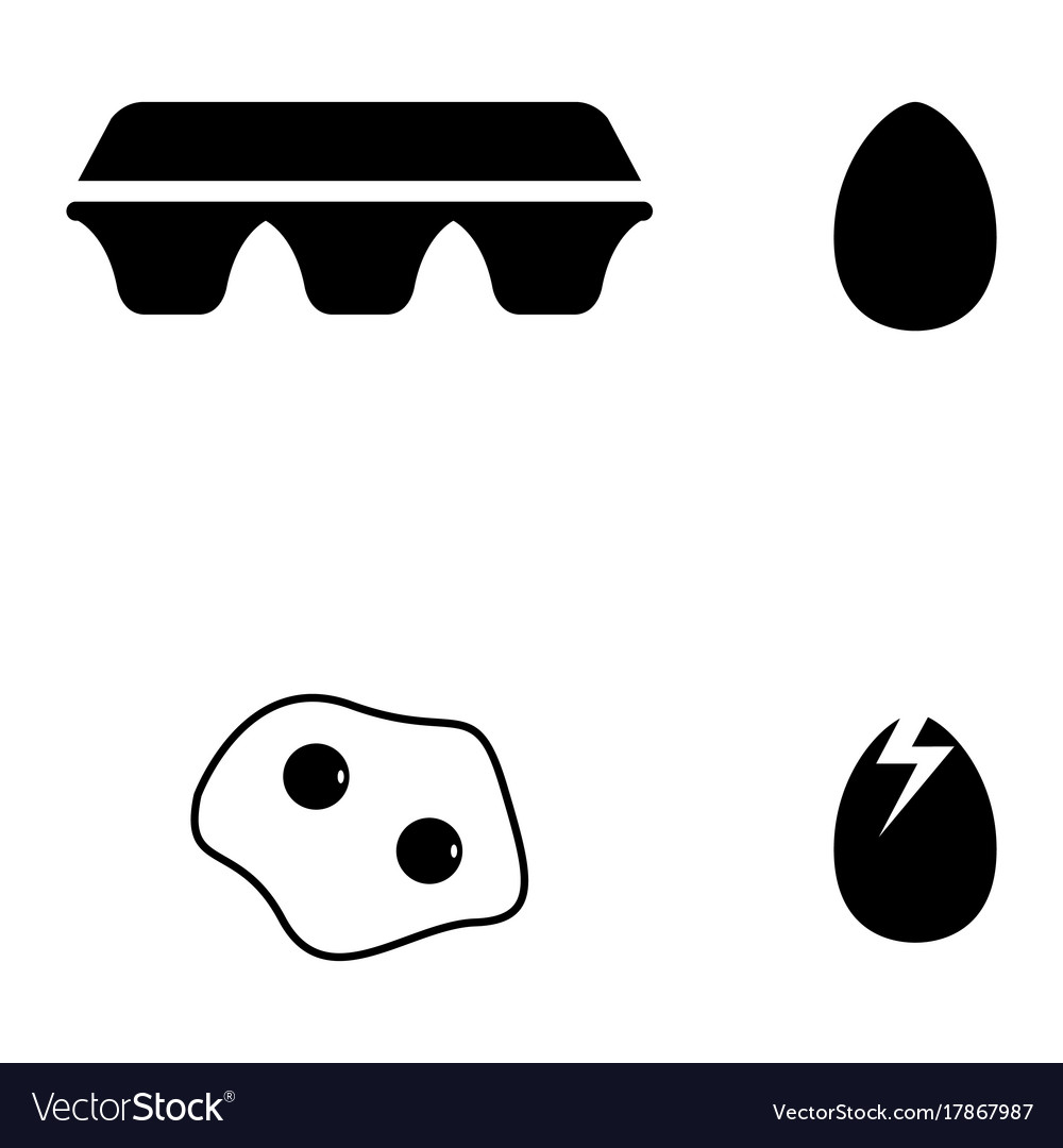 Egg icon set