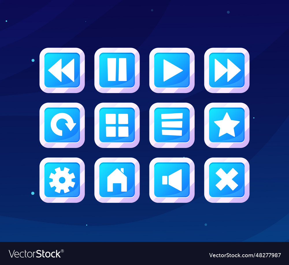 Game menu buttons provide quick access to various