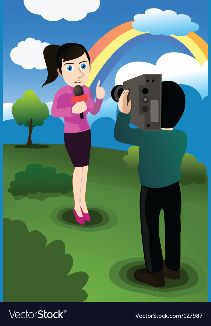 News Reporter Vector Image News Reporter Vector Image