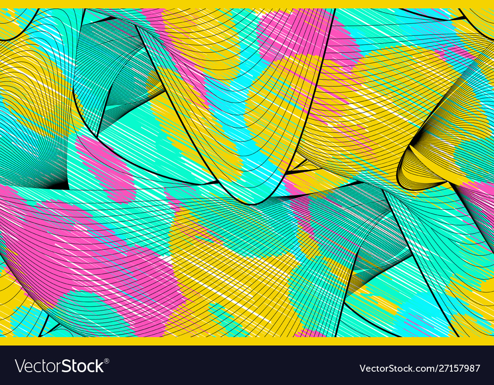 Seamless pattern with lines vector image Seamless pattern with lines
