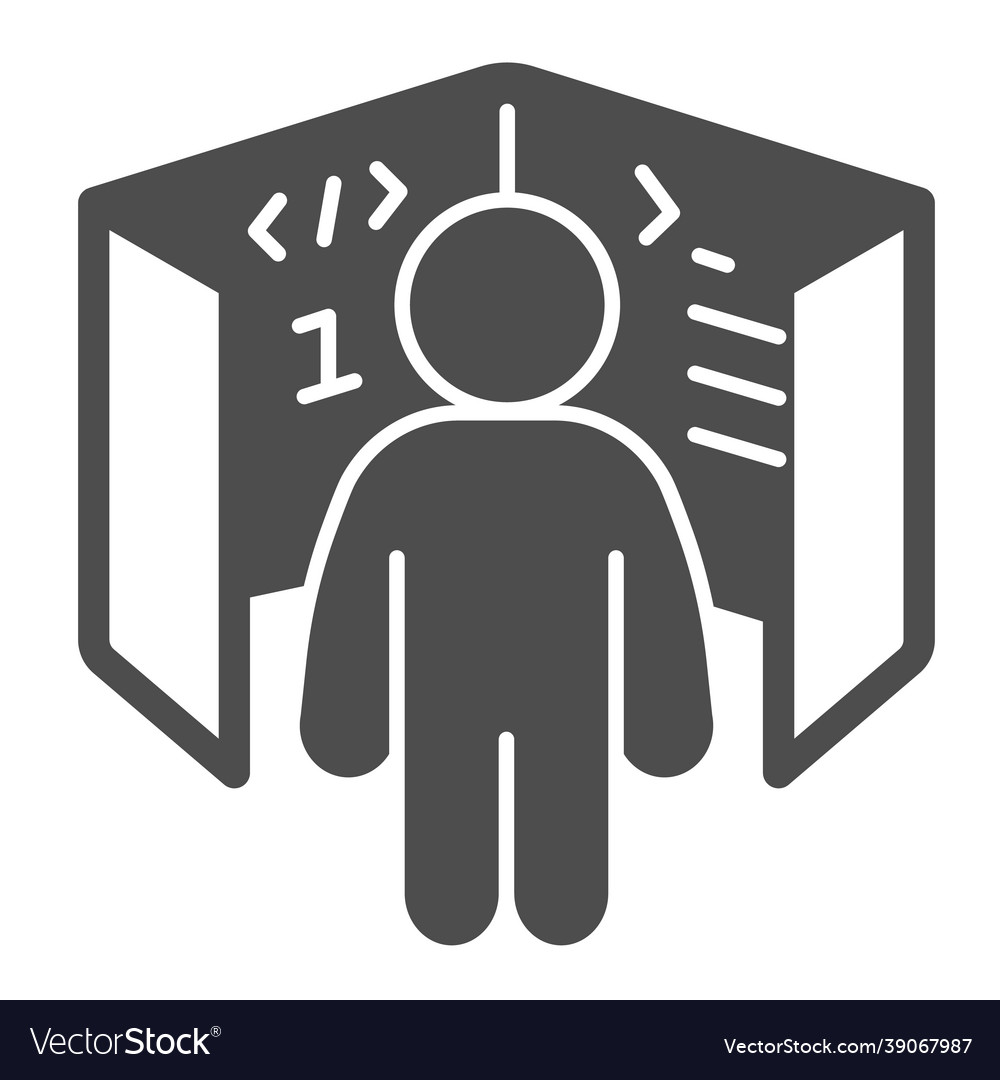 Ui ux designer cube with code references board vector image Ui ux designer cube with code references board