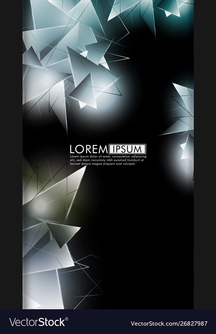 Vertical triangle background abstract composition Vector Image Vertical triangle background abstract composition