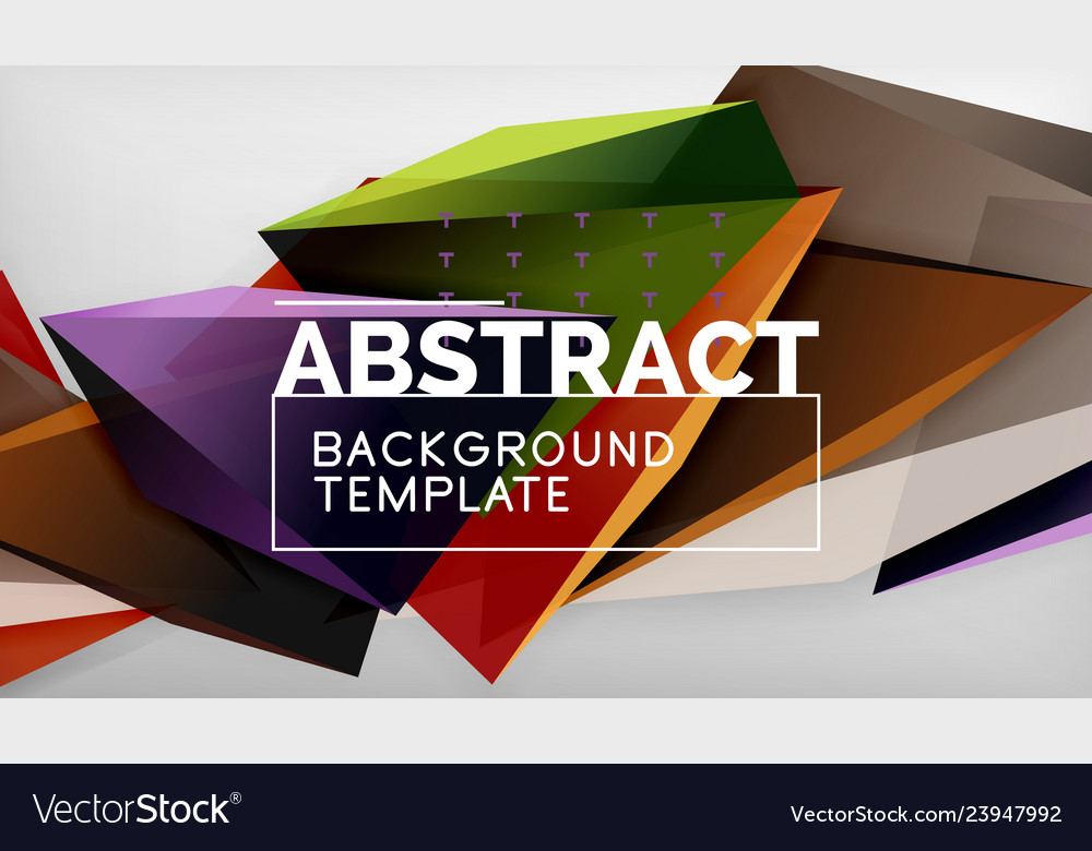 3d geometric triangular shapes abstract background vector image 3d geometric triangular shapes abstract background