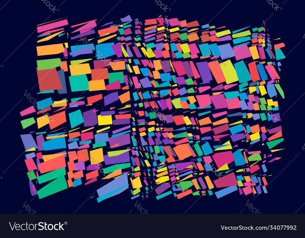 Abstract art - random geometry shapes generative vector image Abstract art - random geometry shapes generative