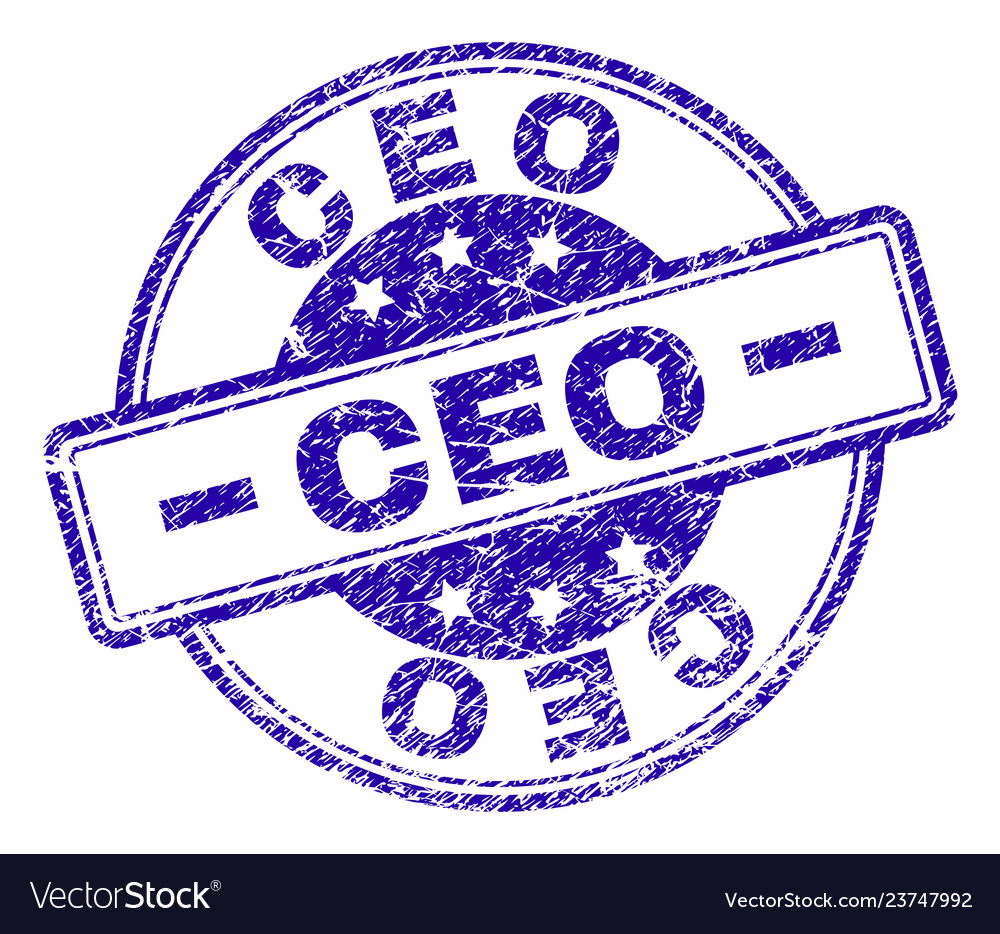 Grunge texturierte Ceo Stempeldichtung vector image Grunge texturierte Ceo Stempeldichtung