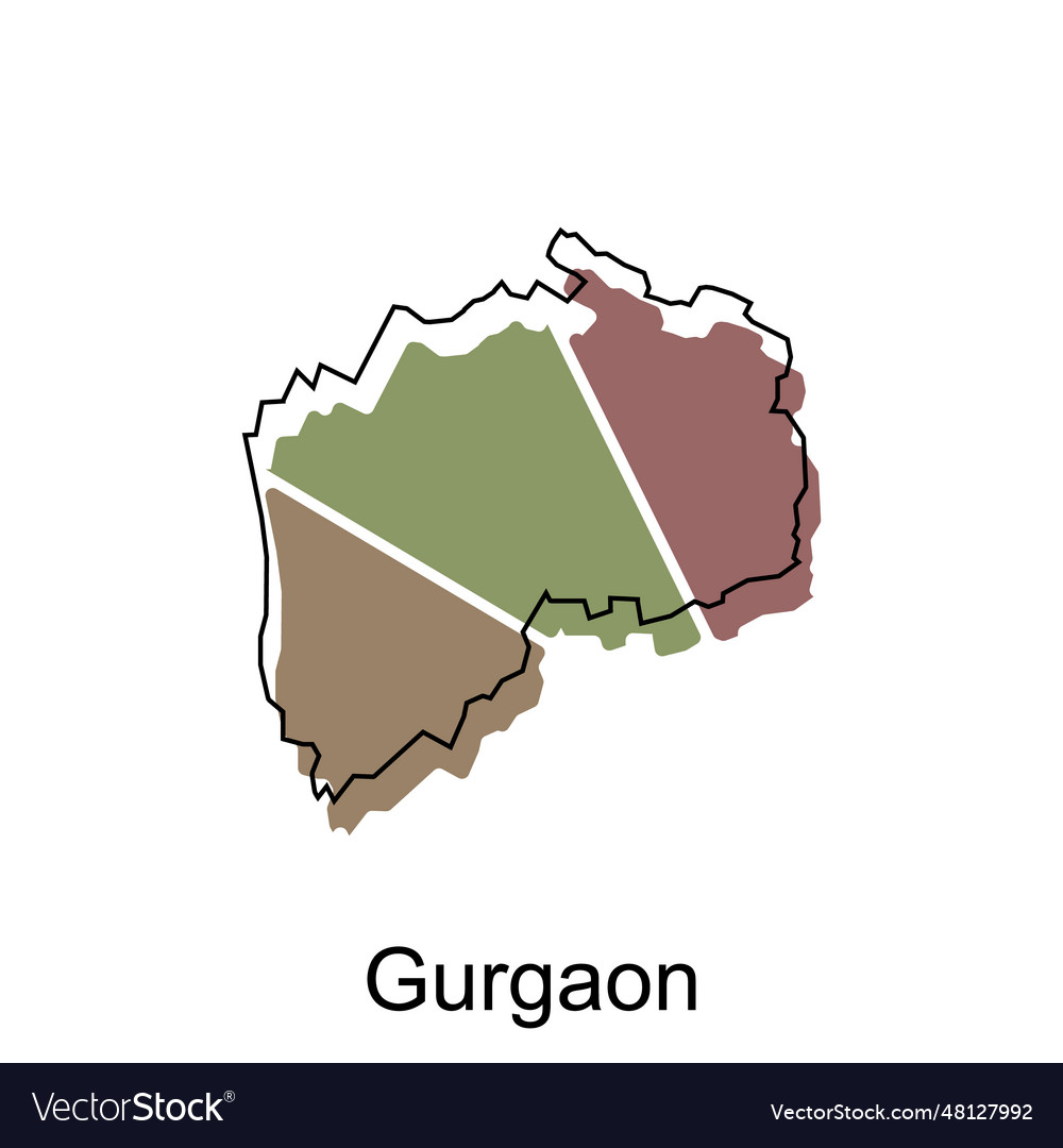 Gurugram District Map, Gurgaon District Map, Haryana, India, 53% OFF