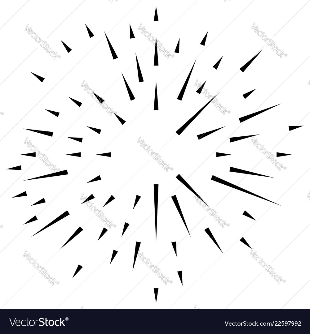 Random radial lines explosion effect radiating vector image Random radial lines explosion effect radiating