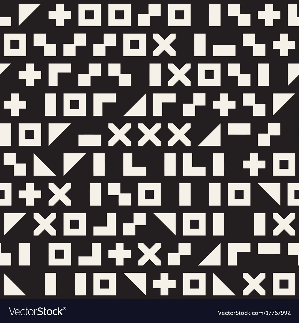 Random shapes seamless pattern modern