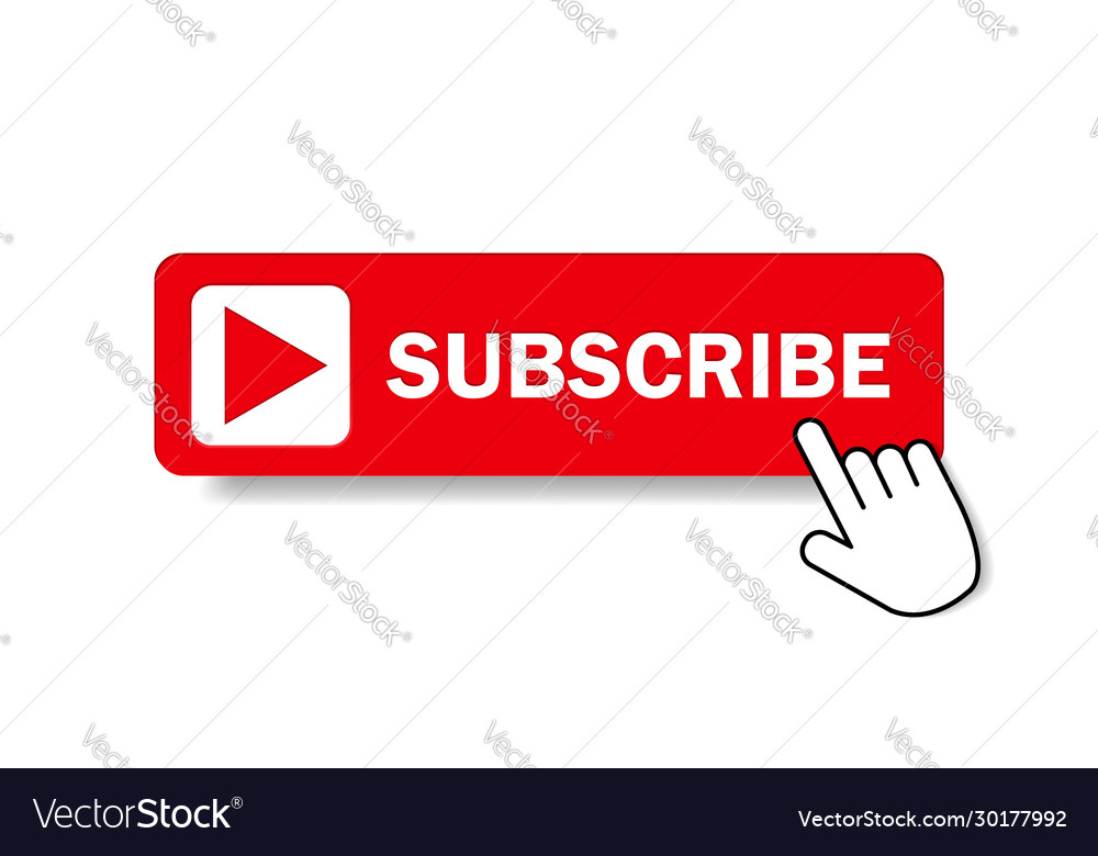 Red Subscribe Button with Cursor