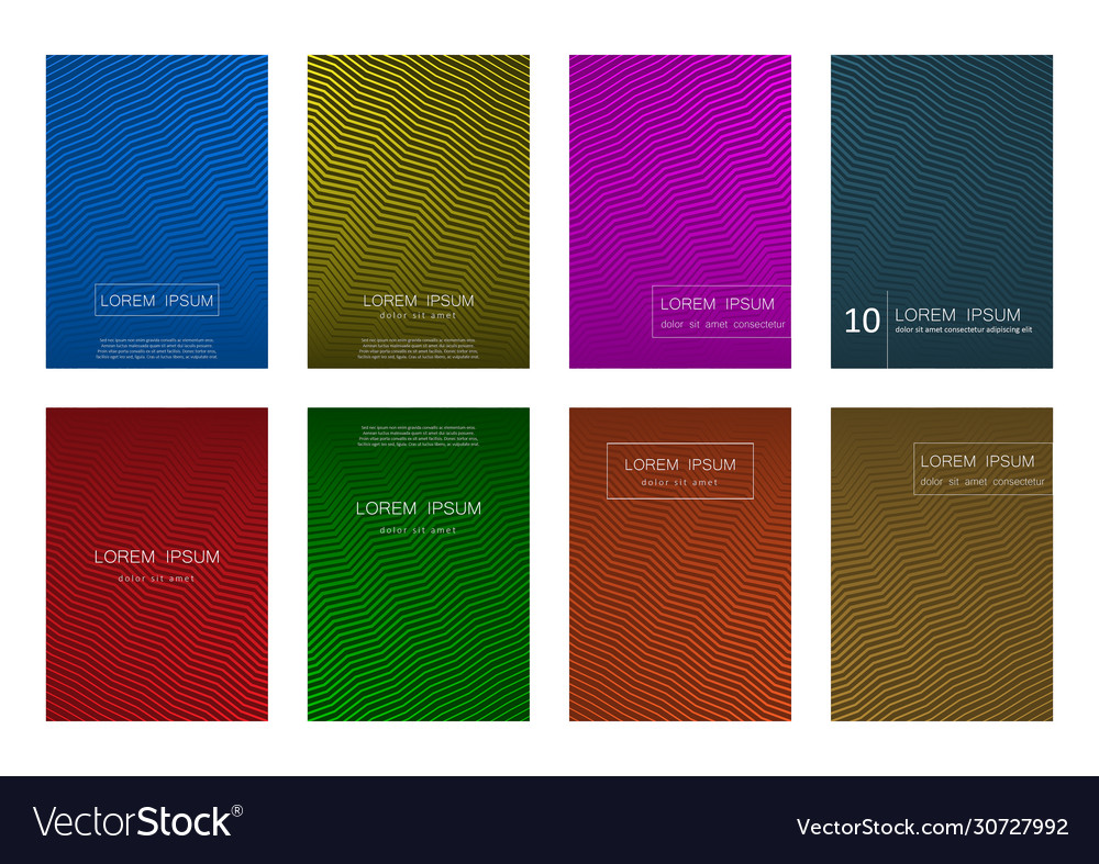 Set abstract background design templates vector image Set abstract background design templates