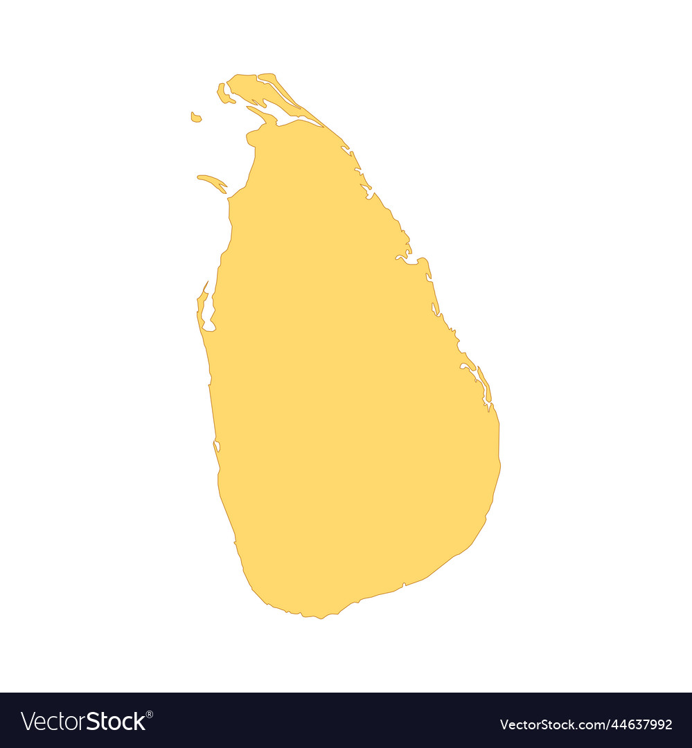 Sri lanka map color line element border