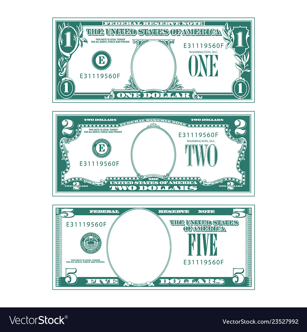 Stylized US Dollar Bills