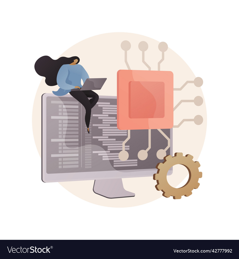 System software development abstract concept Vector Image System software development abstract concept