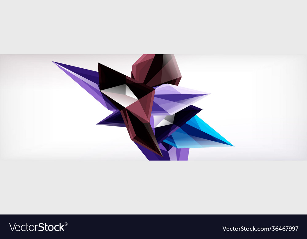 3d triangles and pyramids abstract vector image 3d triangles and pyramids abstract