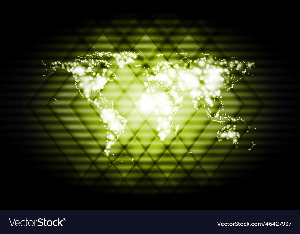 Abstract world map shiny backdrop vector image Abstract world map shiny backdrop