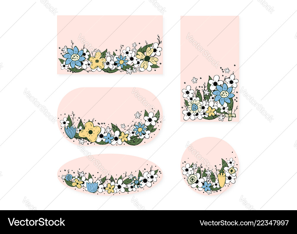 Flowers composition Royalty Free Vector Image - VectorStock