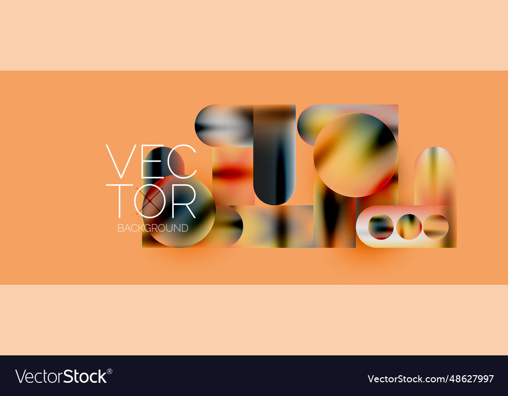 Geometric shapes fluid gradient abstract minimal Vector Image Geometric shapes fluid gradient abstract minimal