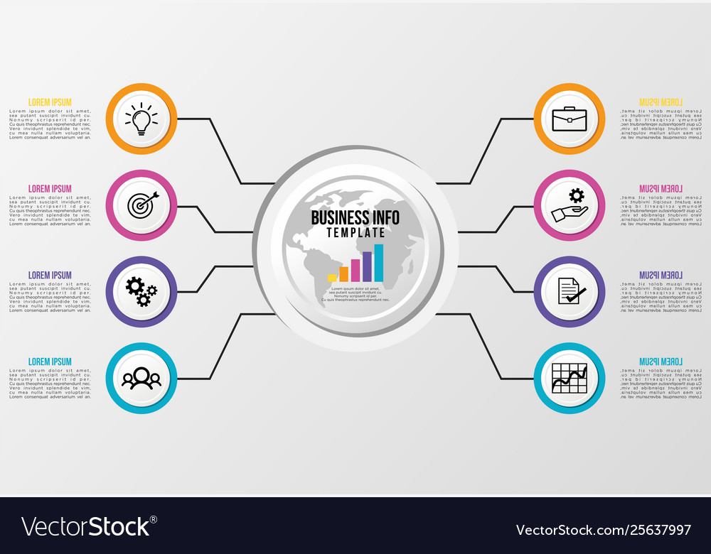 Infographic design template with options steps