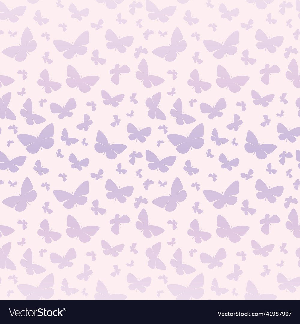 Pastel gradient butterfly pattern seamless repeat vector image Pastel gradient butterfly pattern seamless repeat