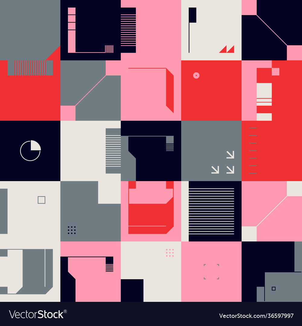 Technology abstract pattern design vector image Technology abstract pattern design