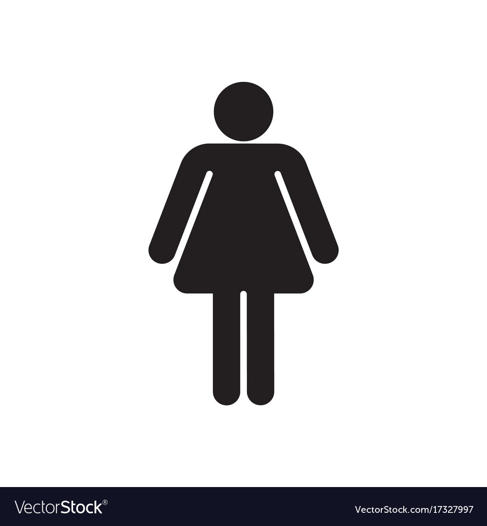 Woman black silhouette Royalty Free Vector Image