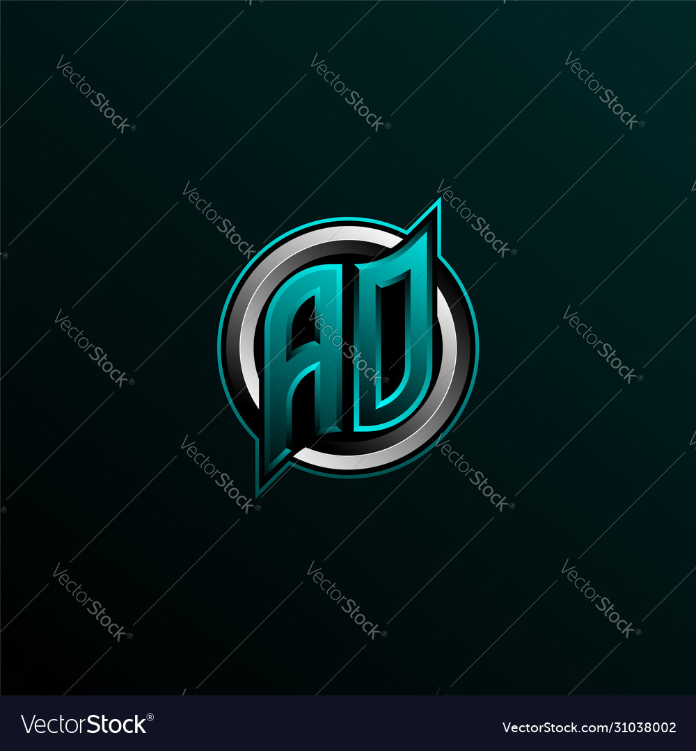 AO Initial Logo - Circle Style