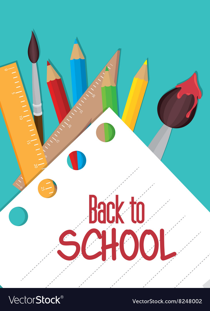 Back to school design Royalty Free Vector Image