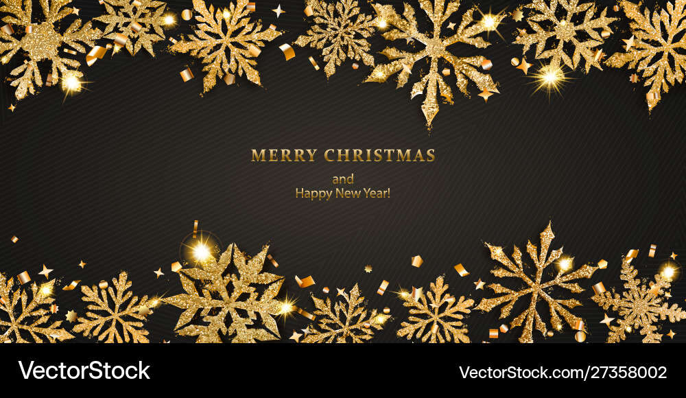 Background shiny snowflakes Royalty Free Vector Image