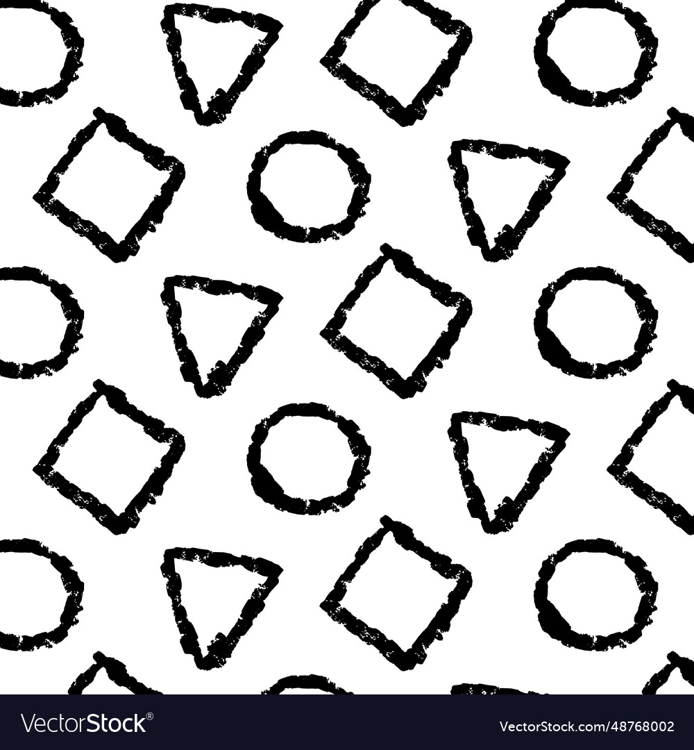 Circles and squares pattern geometric shapes