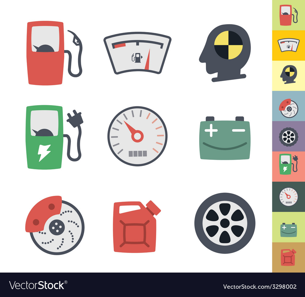Clean icons set for web design and application