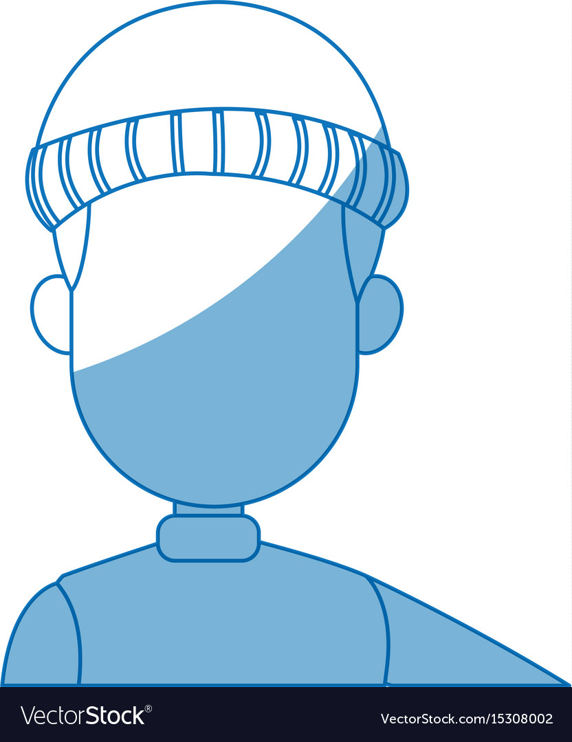 Face hacker man character technology crime