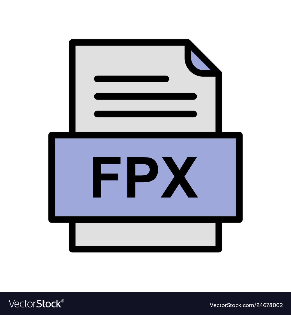 Fpx file document icon
