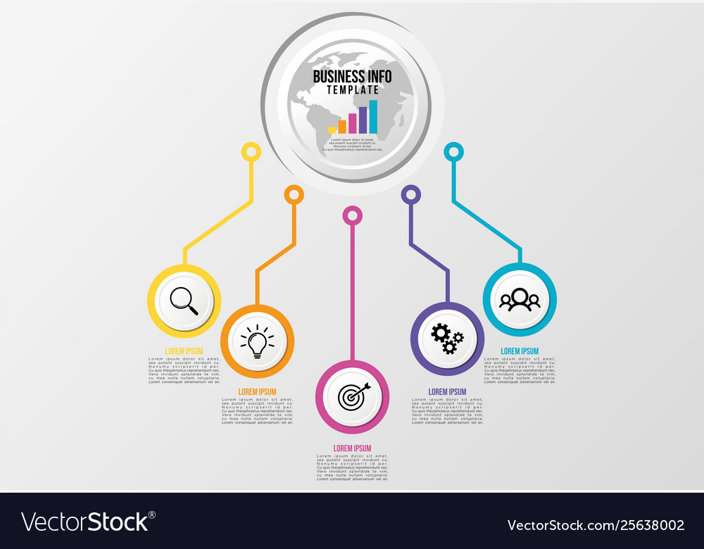 Infographic design template with options steps