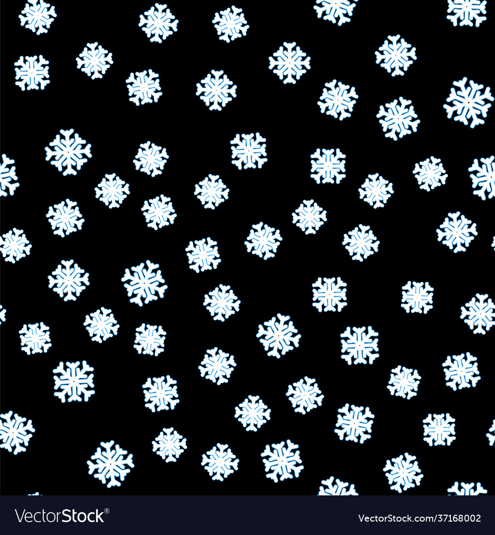 Line snowflake icon isolated seamless pattern Vector Image Line snowflake icon isolated seamless pattern