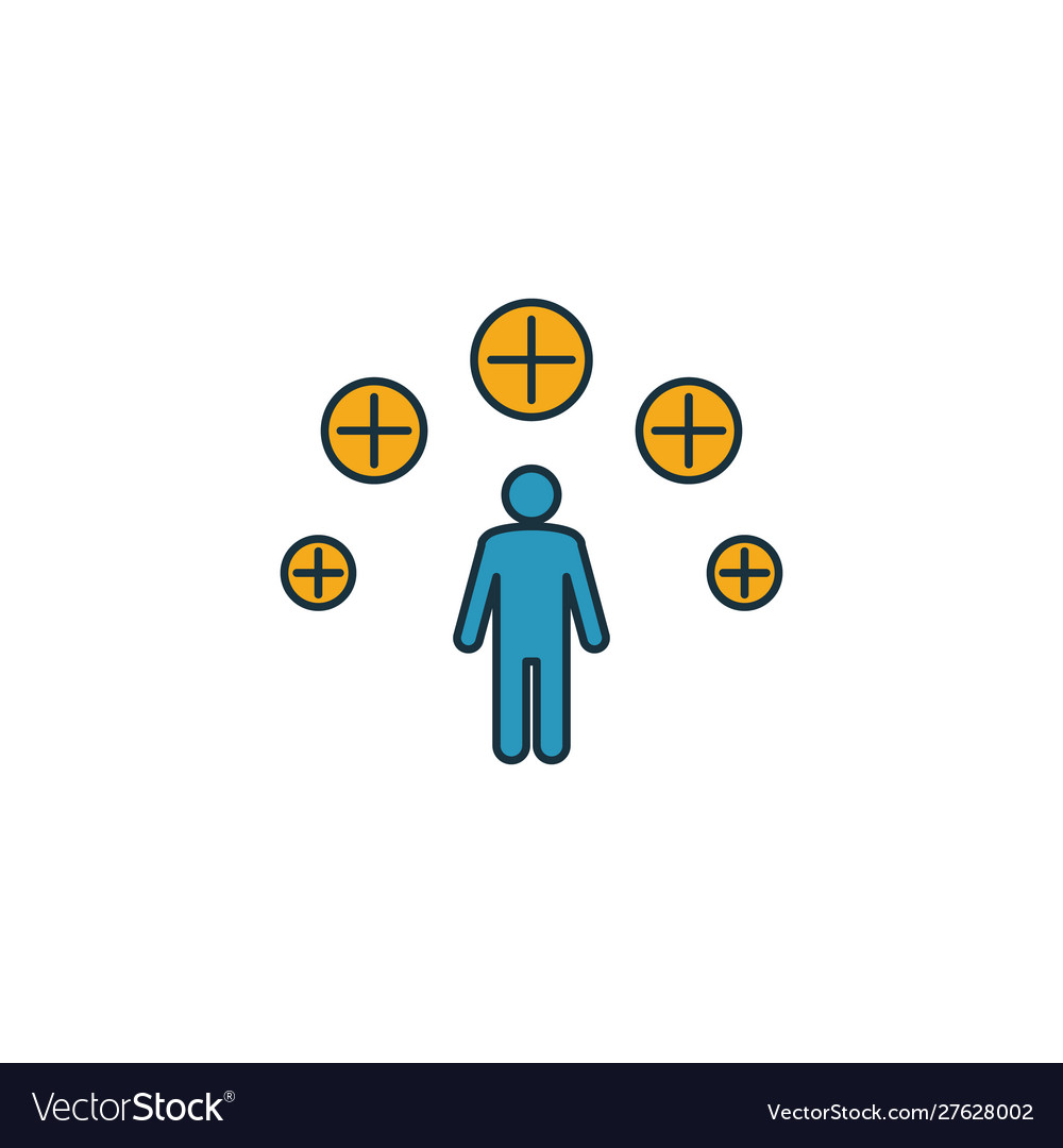 Positive experience icon simple element from